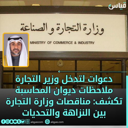 دعوات لتدخل وزير التجارة ملاحظات ديوان المحاسبة تكشف: مناقصات وزارة التجارة بين النزاهة والتحديات
